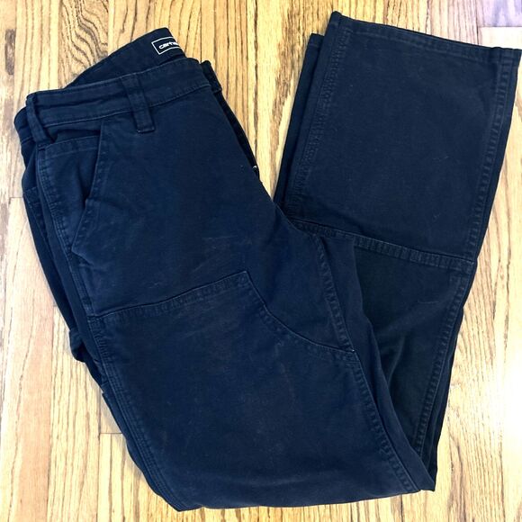Carhartt Women's Black Work Pants Size 6 Rugged Flex Loose Fit Canvas - Picture 1 of 12